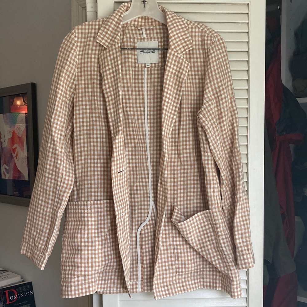 Madewell Gingham Blazer